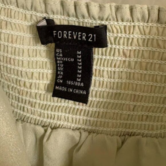 Forever 21 Spring/Summer Green Floral Dress - Size M - Picture 4 of 6